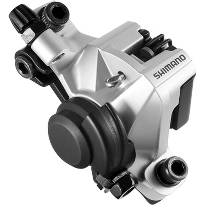 Калипер механический SHIMANO BR-M375, СЕРЕБ, ПЕР. ИЛИ ЗАДН., ПЛАСТ. КОЛ, POST M. EBRM375MPRS Калипер механический SHIMANO BR-M375, СЕРЕБ, ПЕР. ИЛИ ЗАДН., ПЛАСТ. КОЛ, POST M. EBRM375MPRS