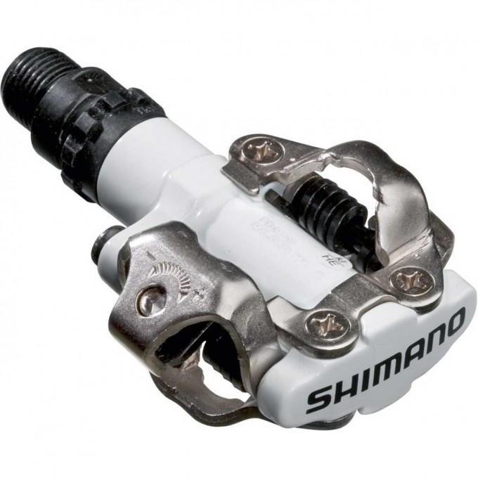 Педали SHIMANO M520W, SPD, с шипами, белый EPDM520W Педали SHIMANO M520W, SPD, с шипами, белый EPDM520W