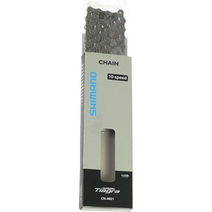 Цепь SHIMANO TIAGRA, 4601, 10 скоростей, 116 звеньев, ампульный пин (1шт) ECN4601116 Цепь SHIMANO TIAGRA, 4601, 10 скоростей, 116 звеньев, ампульный пин (1шт) ECN4601116