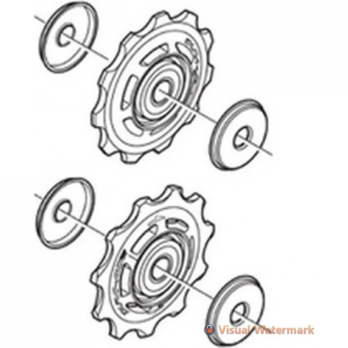 Ролики SHIMANO 11 скоростей, верхний+нижний, к RD-M5100 Y3HL98010 Ролики SHIMANO 11 скоростей, верхний+нижний, к RD-M5100 Y3HL98010