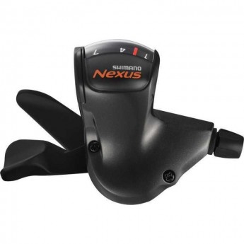 Шифтер SHIMANO NEXUS, 7S50, прав, 7ск, цв. черный, тр.2280мм, оплетк. 2100мм, для CJ-NX10, б/уп