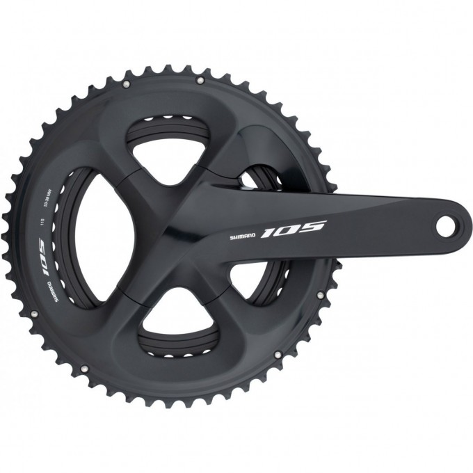 Система SHIMANO 105, R7000, 11 скоростей, 175 мм, 53/39T, черный IFCR7000EX39L Система SHIMANO 105, R7000, 11 скоростей, 175 мм, 53/39T, черный IFCR7000EX39L