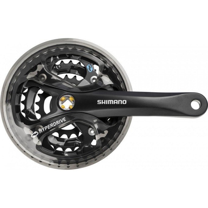 Система SHIMANO ACERA, M361, 170 мм, квадрат, 42/32/22T, защита, черный EFCM361C222CL Система SHIMANO ACERA, M361, 170 мм, квадрат, 42/32/22T, защита, черный EFCM361C222CL