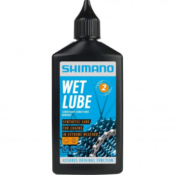 Смазка SHIMANO WET LUBE, для цепи, для влажной погоды, флакон, 100 мл