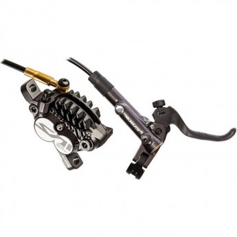 Тормоз дисковый SHIMANO SAINT, M820, BL(прав)/BR(задн), метал. кол. с радиат, 1700мм, черн.