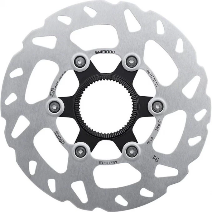 Тормозной диск SHIMANO SLX, RT70, 140 мм, CENTER LOCK ISMRT70SS Тормозной диск SHIMANO SLX, RT70, 140 мм, CENTER LOCK ISMRT70SS
